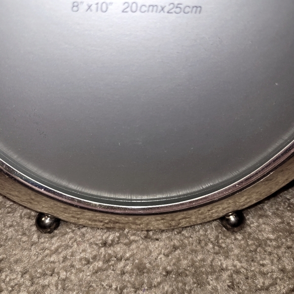 Photo frame, picture frame, oval frame, footed frame, silver plated picture fram - Picture 2 of 3